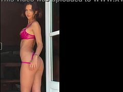Rachel Cook strips for all