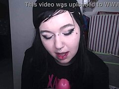 Emo Girl's Sweet Intimate Gesture