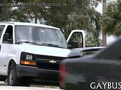 gay giant rod teasing in close-up