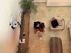 Conversational Short: Latin Girls Rub to New Heights