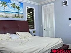 Natural tits shine in stepbro's room raid
