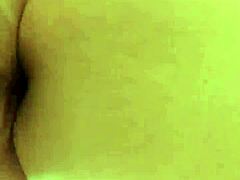 Wife's relentless anal fuck with cumshot blast