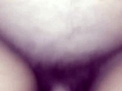 subtle tease with big tits cumming inside