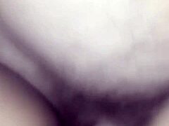 subtle tease with big tits cumming inside