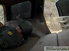 what’s behind this busty latina cop’s outdoor fuck?