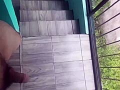 Amateur gay's daring solo clip