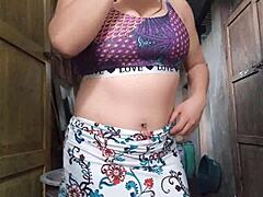 Ever seen a milf prep her tight body for action?