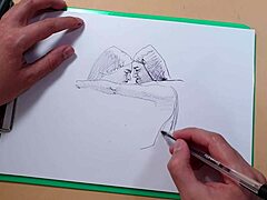 Girls Share Creative Sketch Moment
