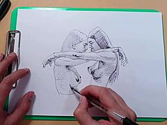 Girls Share Creative Sketch Moment
