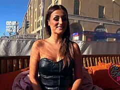 French milf lylou glams teases in lingerie