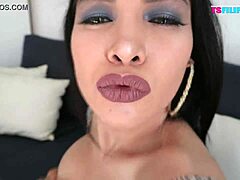 Asian Tgirl Teases with Bold Assets