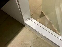 Petite teen’s shower surprise