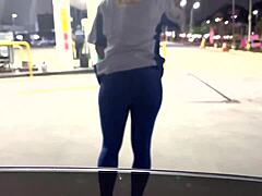 Latina Strips At Station For Public Anal
