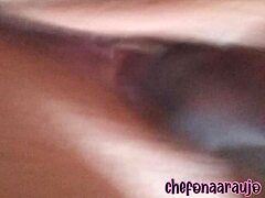 Double penetration with black toy and pink dolphin