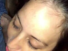 woman savors sultry oral delight