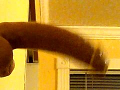 Gay Guy Deepthroats Dildo in Hood