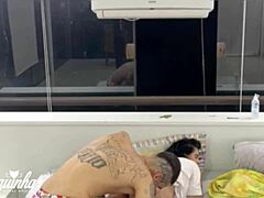 Tattooed Brunette Fucked Hard by Monster Cock in Public