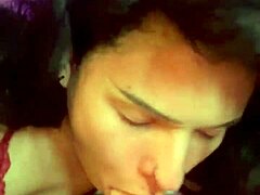 Latina Gagging Hard on My Thick Shaft