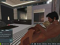 mercedes blows her boss’s massive cock