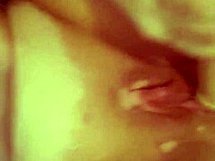 Cheeky housewife rides dildo with daring passion