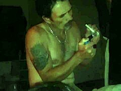 What is boo doing with her pussy?