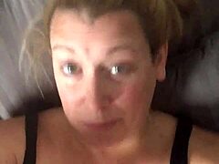 shaved milf's sensual touch