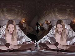 Dark room VR demands hardcore titty fuck