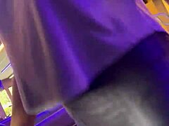 what’s this girl hiding while working out braless?