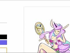 Bodybuilder Dominated in Anime Heat