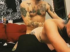 cheeky amateur bent over for rough doggystyle pounding