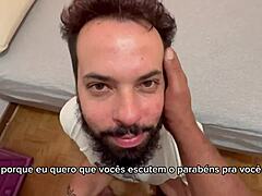 Bearded man sucks 41 cocks in raw video