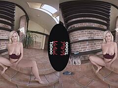 Virtual Taboo - Denim Blonde's Fierce Pussy Tease