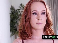 Redhead Stepdaughter's Core Rocked