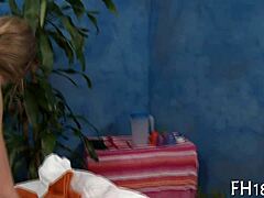 Intense massage turns into raw pounding