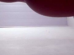 Young brunette teases with solo anal play