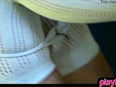 Brunette Teen Masturbates at Home Alone
