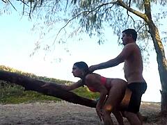 Sumaya and Joy's daring beach solo