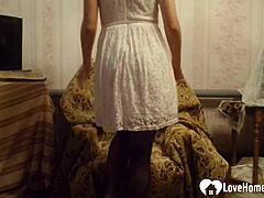 Cheeky Slut’s Comfy Armchair Fingering Session
