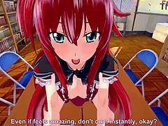 Rias Gremory Begs For NTR In Hentai