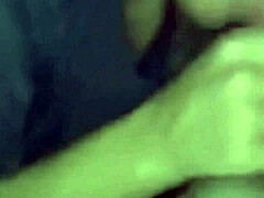 Girlfriend sucks dick and gets fucked hard after dinner