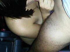 amateur blowjob captured on late night video
