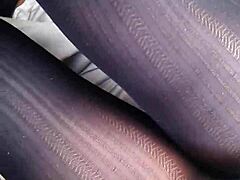 Upskirt Nylon Peek Demands Attention