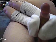 Miley Grey’s Blonde Footjob Magic