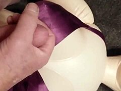 Toying with inflatable doll fun
