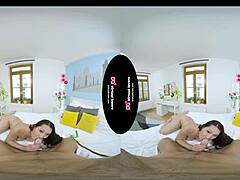 Curvy Tgirl Shines in VR Magic