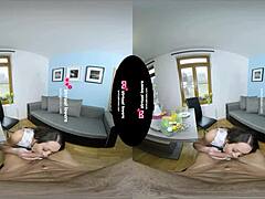 Curvy Tgirl Shines in VR Magic