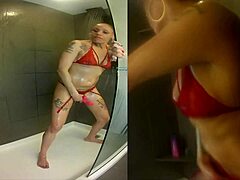 shower sparks with a bold toy