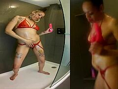 shower sparks with a bold toy