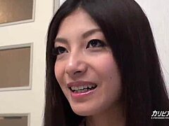 cheeky japanese hitchhiker’s daring micro-bust tease