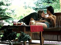 Euro Babe Enjoys Romantic Doggy Action